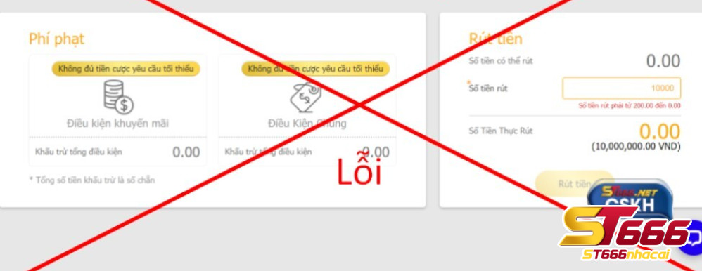 Rút tiền tại ST666 bị lỗi thì phải làm sao?